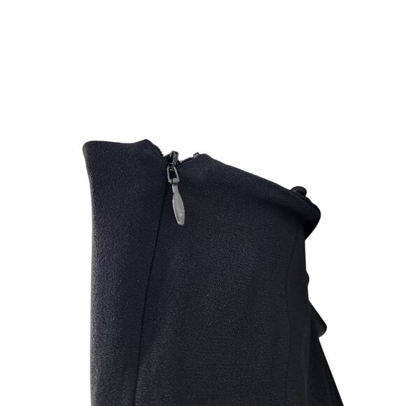 Acne Studios Black Single Sleeve Side Zip Knee Length Dress Size 40 - Picture 3 of 9